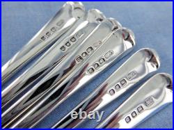 A Vintage Set Of Six Sterling Silver Old English Teaspoons, London 1939
