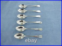 A Vintage Set Of Six Sterling Silver Old English Teaspoons, Sheffield 1989