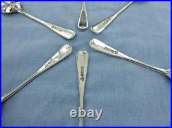 A Vintage Set Of Six Sterling Silver Old English Teaspoons, Sheffield 1989