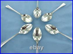 A Vintage Set Of Six Sterling Silver, Old English Teaspoons. Sheffield 1994
