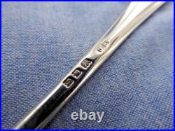 A Vintage Set Of Ten Sterling Silver Old English Rat Tail Teaspoons, London 1931