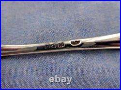 A Vintage Set Of Ten Sterling Silver Old English Rat Tail Teaspoons, London 1931