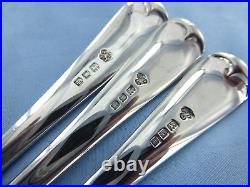 A Vintage Set Of Three Sterling Silver Old English Dessert Spoons. London 1926