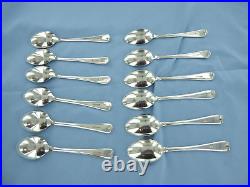 A Vintage Set Of Twelve Sterling Silver Old English Teaspoons Sheffield 1996