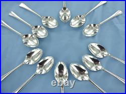 A Vintage Set Of Twelve Sterling Silver Old English Teaspoons Sheffield 1996