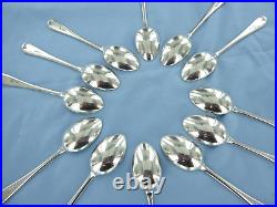 A Vintage Set Of Twelve Sterling Silver Old English Teaspoons Sheffield 1996