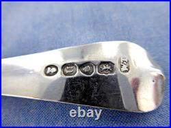 A Vintage Sterling Silver Old English Engraved Jam Spoon. London 1828