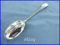 A Vintage Sterling Silver Old English Rat Tail Dessert Spoon Sheffield 1975