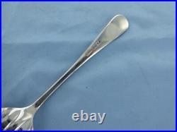A Vintage Sterling Silver Old English Rat Tail Dessert Spoon Sheffield 1975