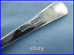 A Vintage Sterling Silver Old English Rat Tail Dessert Spoon Sheffield 1975