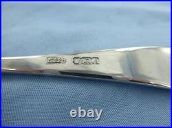 A Vintage Sterling Silver Old English Rat Tail Dessert Spoon Sheffield 1975