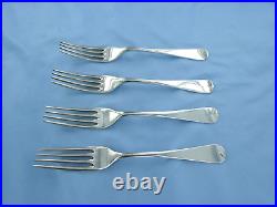 A Vintage Sterling Silver Set Of Four Old English Dinner Forks, Sheffield 1938