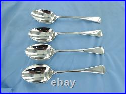 A Vintage Sterling Silver Set Of Four Old English Serving Spoons, Sheffield 2007