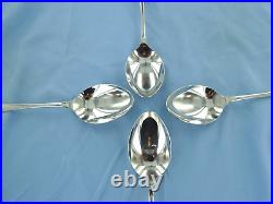 A Vintage Sterling Silver Set Of Four Old English Serving Spoons, Sheffield 2007