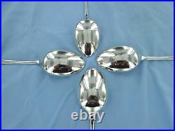 A Vintage Sterling Silver Set Of Four Old English Serving Spoons, Sheffield 2007