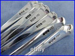 A Vintage Sterling Silver Set Of Six Old English Coffee Spoons, Sheffield 1928