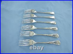 A Vintage Sterling Silver Set Of Six Old English Dessert Forks, Sheffield 1942