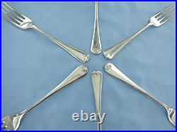 A Vintage Sterling Silver Set Of Six Old English Dessert Forks, Sheffield 1942