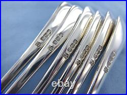 A Vintage Sterling Silver Set Of Six Old English Dessert Forks, Sheffield 1942