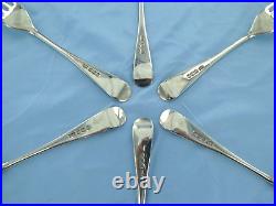 A Vintage Sterling Silver Set Of Six Old English Dessert Forks Sheffield 1962