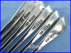 A Vintage Sterling Silver Set Of Six Old English Dessert Forks Sheffield 1962