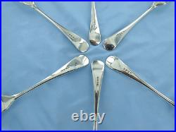 A Vintage Sterling Silver Set Of Six Old English Dinner Forks Birmingha 1933