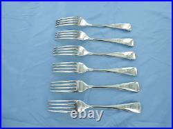 A Vintage Sterling Silver Set Of Six Old English Dinner Forks Sheffield 1998