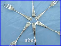 A Vintage Sterling Silver Set Of Six Old English Dinner Forks Sheffield 1998