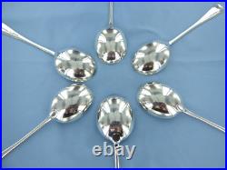 A Vintage Sterling Silver Set Of Six Old English Soup Spoons, London 1933