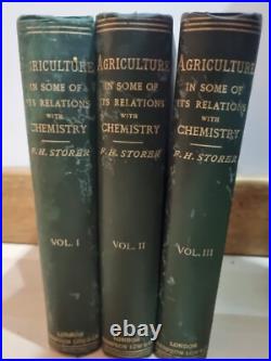 AGRICULTURE IN SOME OF ITS RELATIONS WITH CHEMISTRY Storer 1897 ANTIQUE Vintage