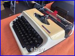 ALL Company English Typewriter with Case Showa Retro Operating Antique Vintage