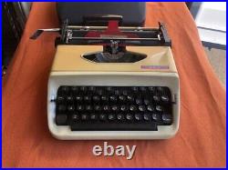 ALL Company English Typewriter with Case Showa Retro Operating Antique Vintage