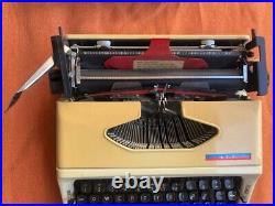 ALL Company English Typewriter with Case Showa Retro Operating Antique Vintage