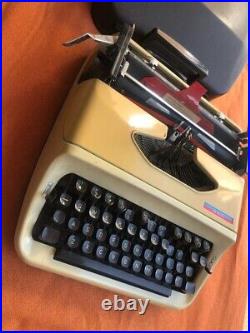 ALL Company English Typewriter with Case Showa Retro Operating Antique Vintage