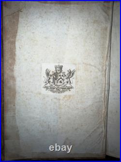 ANTIQUE 1740 RARE BOOK King Henry VIII Collection of State Papers 1542-1570