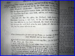 ANTIQUE 1740 RARE BOOK King Henry VIII Collection of State Papers 1542-1570