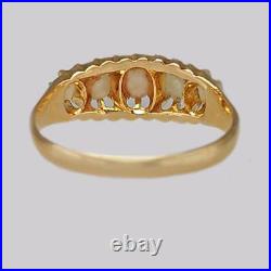ANTIQUE GOLD & PEARL RING Victorian Edwardian 18ct English Vintage Pearl Ring