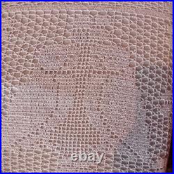 ANTIQUE VINTAGE LACE CROCHET BED SPREAD TABLE CLOTH THROW OWLS BIRDS 190cmx210cm