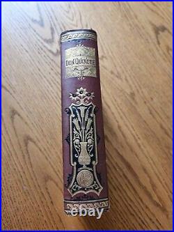 ANTIQUE VINTAGE THE ADVENTURES OF DON QUIXOTE BOOK BY CHARLES Jervas