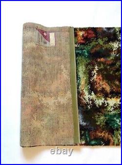 Abstract Artful English Original 70s MID Century Vintage Carpet Shag Rug No. 1