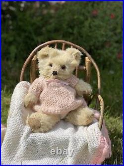 Alma 11 c1930's Fluffy Bear Loved Old Antique English Teddy in clothes