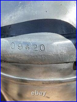 Aluminium 10 Gallon British Milk Churn S/N 09420 1966