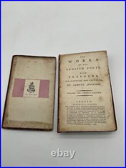 Antique- 1790- The Works Of English Poets By Samuel Johnson- London- 28th Volume