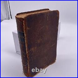 Antique -1843- The Holy Bible Old & New Testaments- Leather