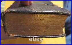 Antique 1865 Small Holy Bible Old And New Testament With Clasp AS IS