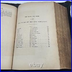 Antique-1882-Holy Bible-Old And New Testaments-Oxford University Press- Leather