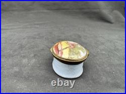 Antique 18th Century Bilston English Enamel Patch Box, Deer