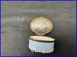 Antique 18th Century Bilston English Enamel Patch Box, Deer