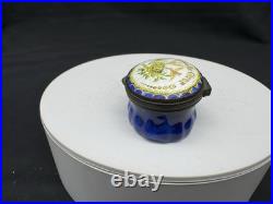 Antique 18th Century Bilston English Enamel Patch Box, I Love the Giver