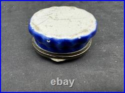 Antique 18th Century Bilston English Enamel Patch Box, I Love the Giver